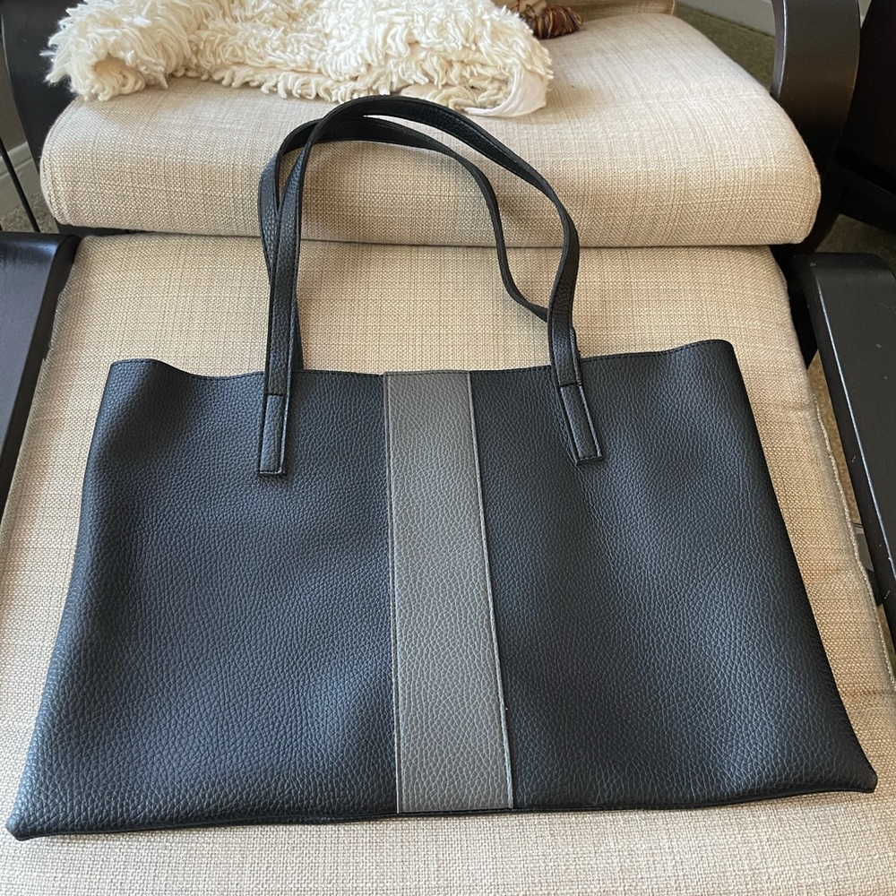 Vince Camuto Black & Grey Tote
